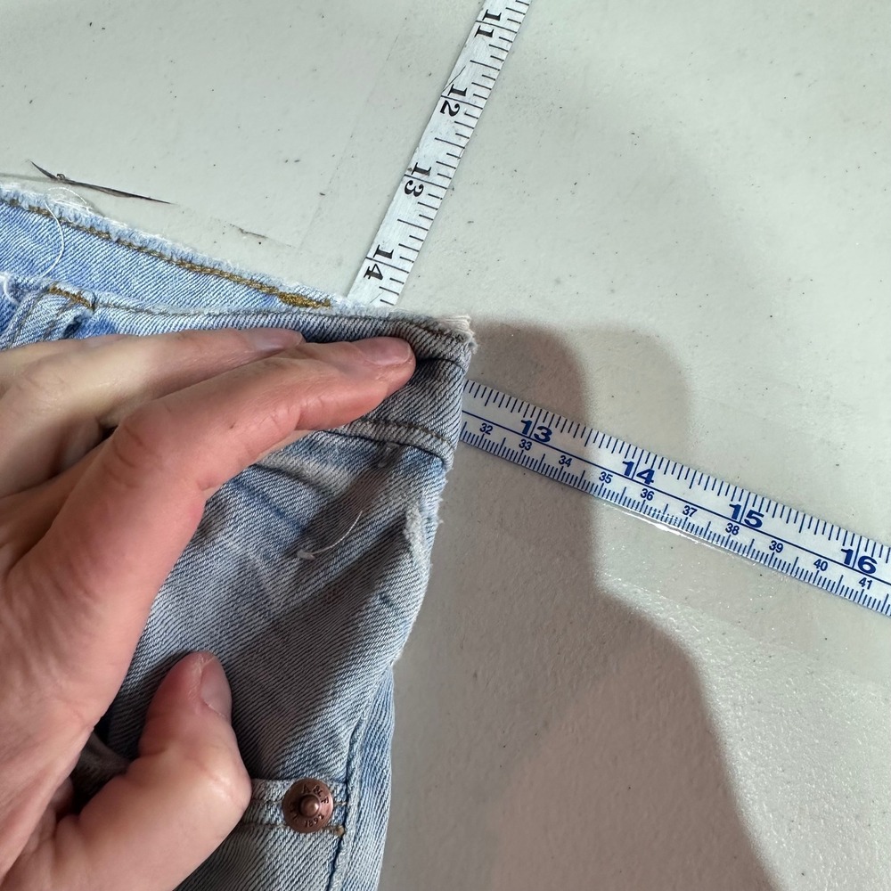 Abercrombie & Fitch Ultra High Rise Ankle Straight Jeans Distressed Size 25 - Picture 10 of 12